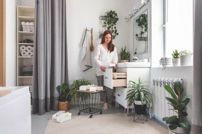 Bathroom Cabinet Installation